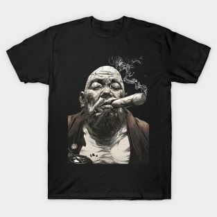 Puff Sumo: It’s Inevitable, Roll With It and Chill on a Dark Background T-Shirt